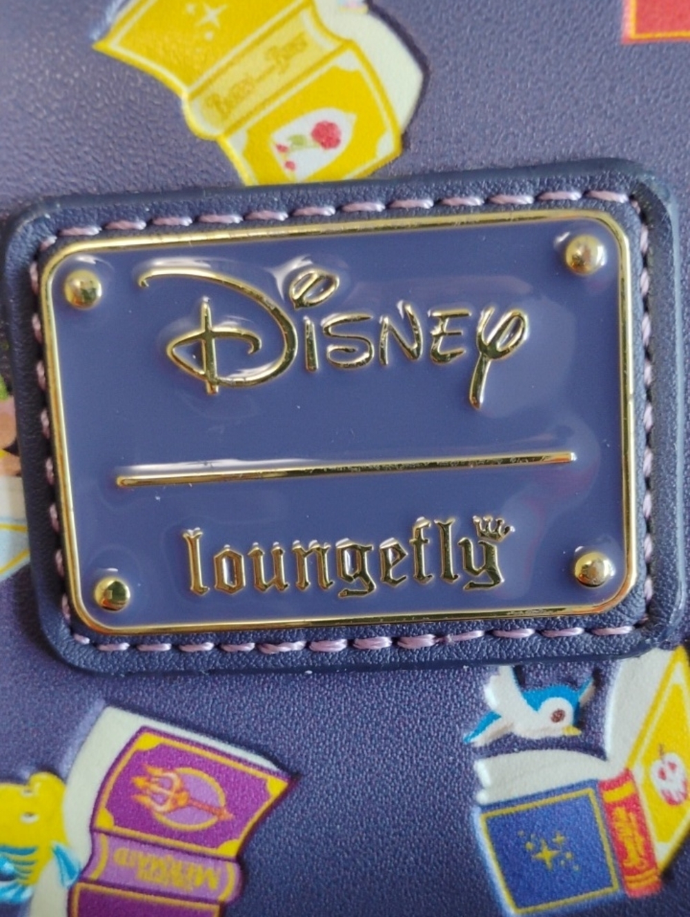 Loungefly Purple Disney Bookstack Mini Backpack - Picture 2 of 5